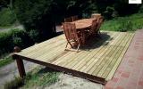 Fabrication d'une terrasse bois par l'entreprise ML OSSATURE située à Quincy-Voisins 77860